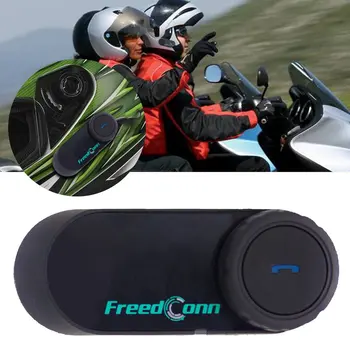 

FreedConn T-COMOS Motorcycle Helmet interphone Wireless Earphone Intercom for 3 Rider FM Radio Headphone Springs