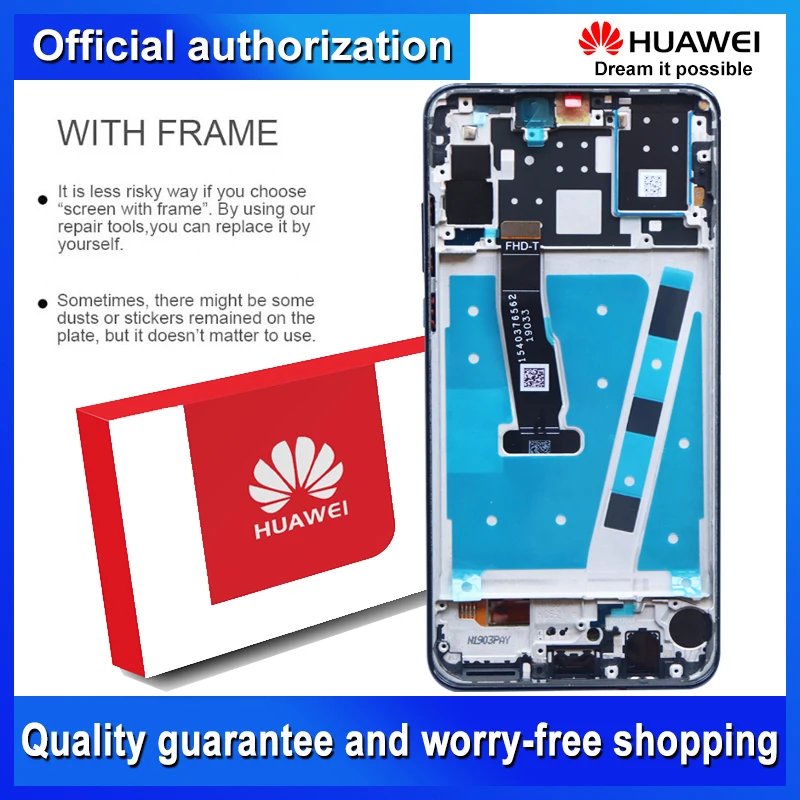 Original 2312*1080 Display Replacement for Huawei P30 Lite Nova 4e LCD Touch Screen Digitizer Assembly MAR-LX1 LX2 AL01