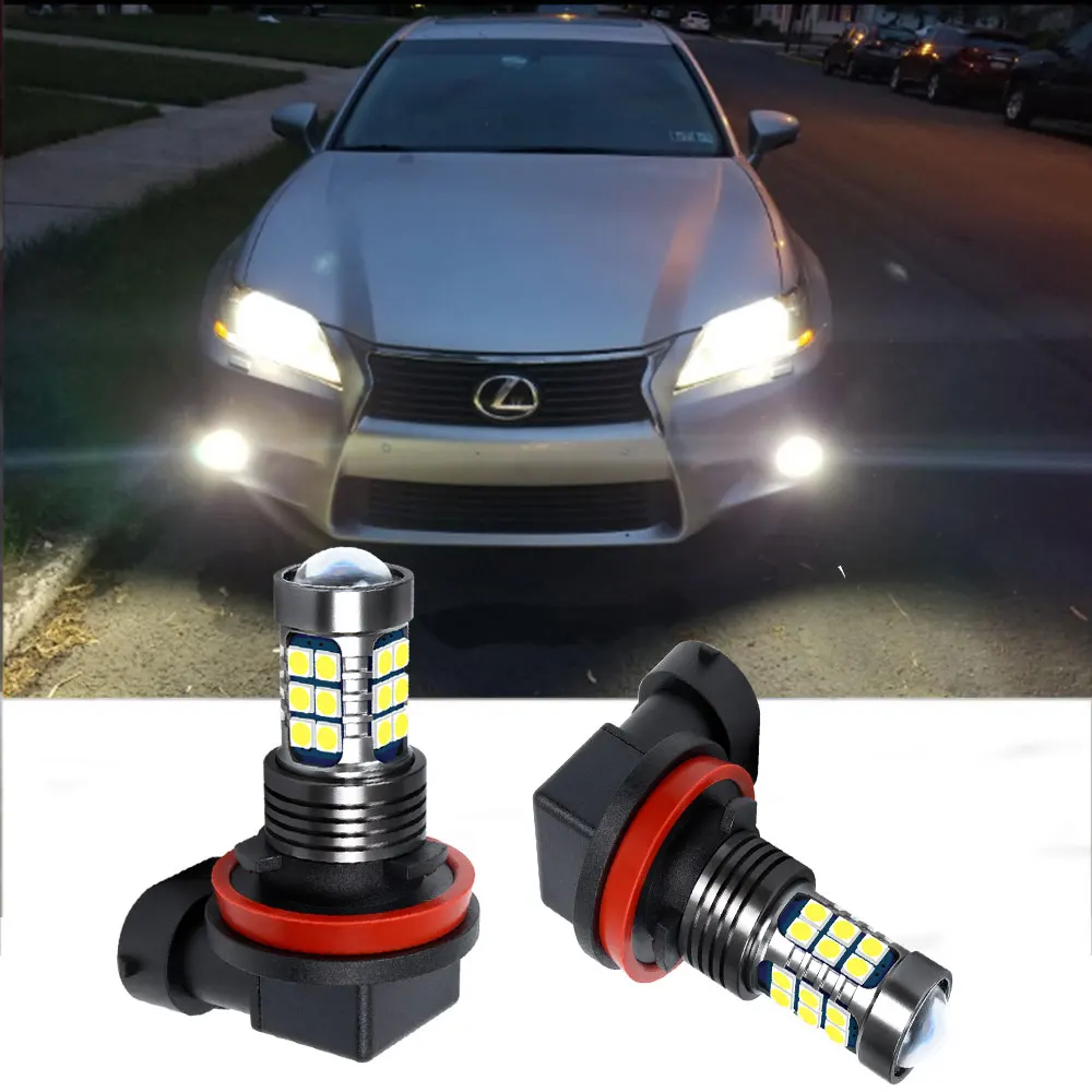 

2X H8 H11 LED Fog Light Bulb For LEXUS GS460 GS430 GX400 RX450h RX200t SC430 CT200h RX270 LS430 IS250 NX200 NX200t GS300h GS450h