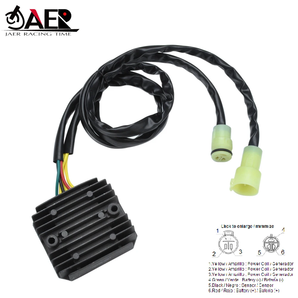 JAER Motorcycle Regulator Rectifier for Honda ATV TRX350 FOURTRAX 4x4 TRX350D AVT TRX300 EX 300EX 2007-2009 TRX250 |