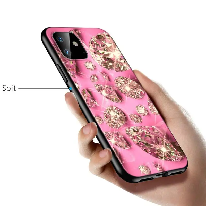 iphone 8 plus case Luxury Diamond Love Silicone Cover For Apple IPhone 12 Mini 11 Pro XS MAX XR X 8 7 6S 6 Plus 5S SE Phone Case iphone 7 cardholder cases