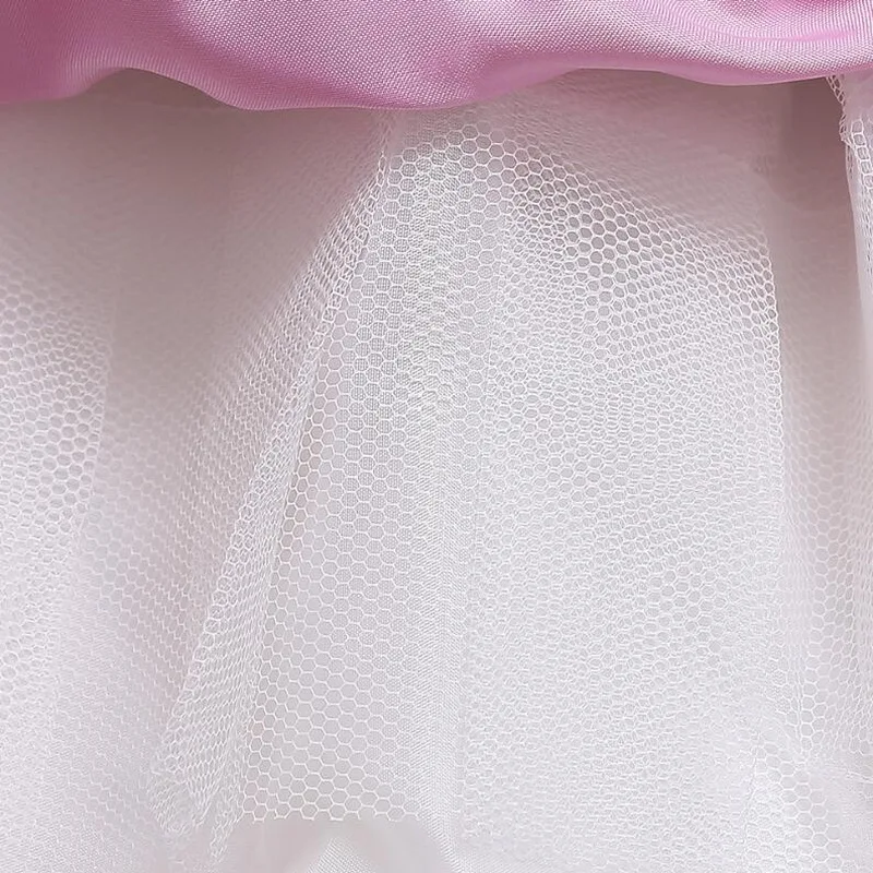 Girls Unicorn Flowers Cake Tutu Dresses With Beadbad for Kids Princess Fancy Birthday Theme Party Costumes 1-10 Years Pink Blue