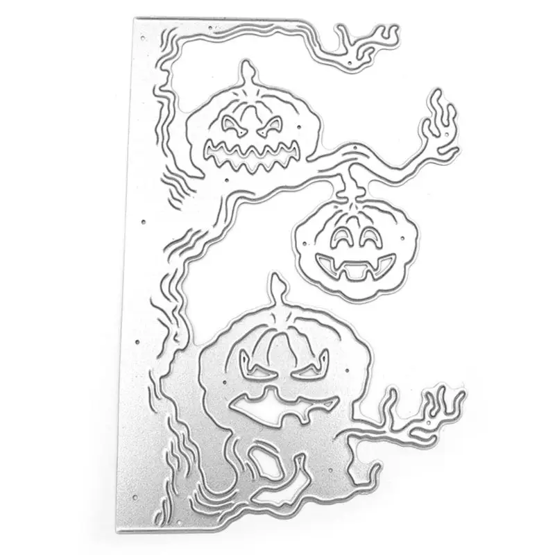 

Halloween Pumpkin Tree Metal Cutting Dies Stencil DIY Scrapbooking Album Stamp Paper Card Embossing Crafts Decor
