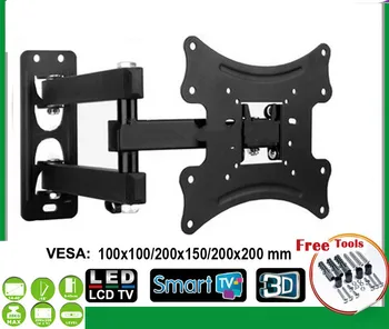 

14-40 inch LCD LED Monitor Holder TV Wall Mount Full Motion Swivel Tilt Bracket Swing Arm EML404