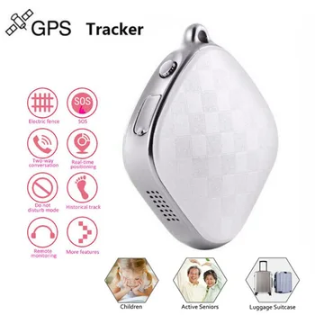 

Mini Smart Keychain Micro GSM GPS Tracker Dogs Collar Cat Kids Pets With SOS Alarm Two Way Communication