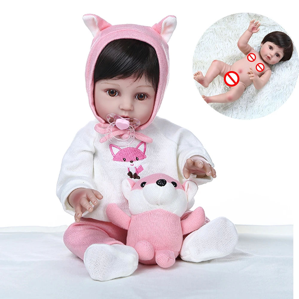 NPK кукла bebe reborn 48 см Новорожденный ребенок полное тело очень мягкий силиконовый ребенок reborn Малыш Девочка Кукла Водонепроницаемый Ванна игрушки подарок