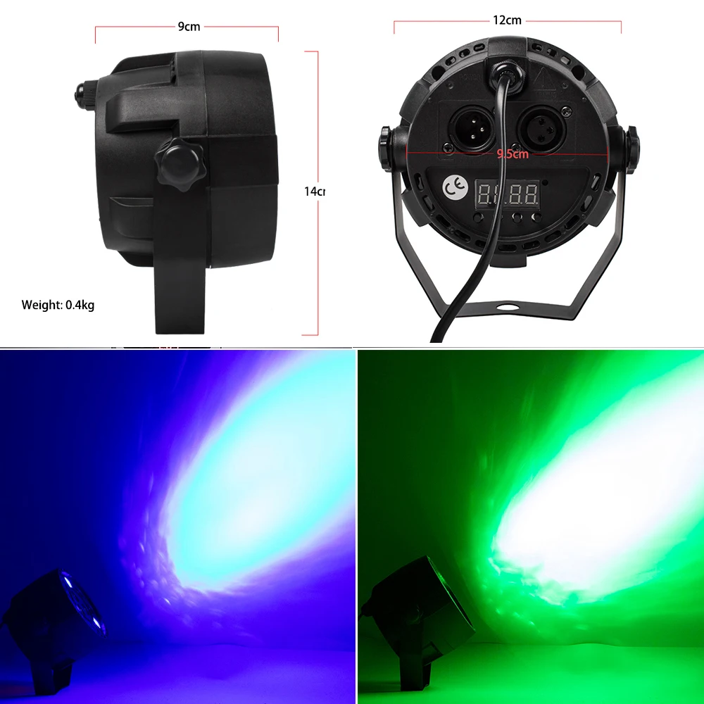 LED 7x18W RGBWA+UV Par Light with DMX512 6in1 Stage Light Wash Effect DJ Disco Mini Led Spotlighting 10W led light disco light led stage light mini led stage light 1PCS