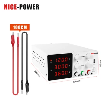 

DC Power Supply Adjustable Laboratory 60V 5A 10A Power Source Digital 30V 10A 20A For Phone Repair + Short Circuit Protection