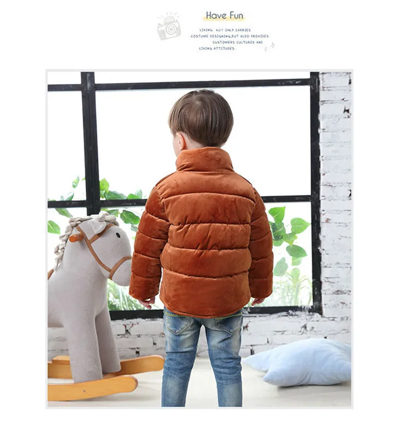Boys Jackets 2019 New Winter Outerwear Girls Warm Thick Gold Velvet Jacket Fashion Kids Gentleman Party Coat Children Outerwear (14)