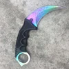 Karambit CS GO Fixed Blade Knife Never Fade Counter Strike Fighting Claw Knives Survival Camping EDC Cosplay Tools ► Photo 3/6