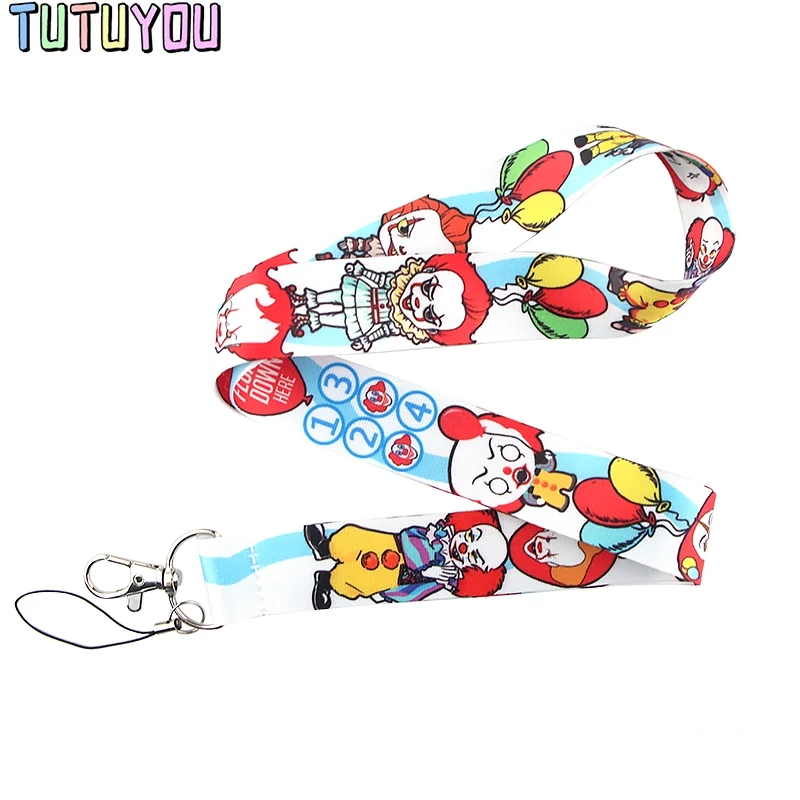 PC873 1 шт. Стивен Кинг's It Lanyards ID бейдж держатель ID карты пропуск мобильный телефон ремешки бейдж держатель для ключей брелок