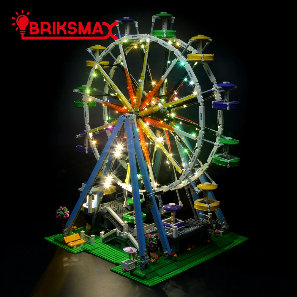 Комплект светодисветильник BriksMax для конструктора 10247 из колесо обозрения (модель