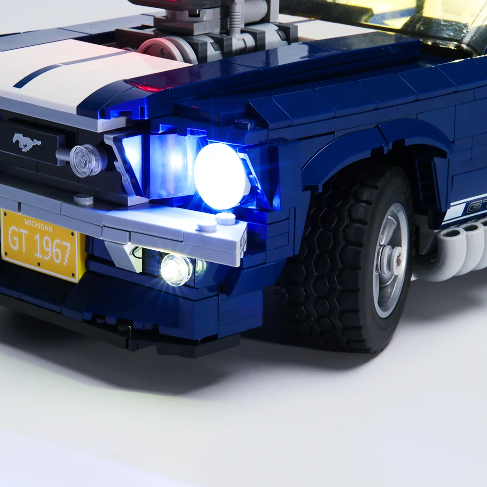 Lepinblocks Technic Car 21047 21046 строительные блоки Forded Mustanged10262 10265 кирпичи Автомобильный светодиодный светильник Creator детская Рождественская игрушка