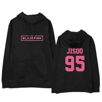 BlackPink JISOO JENNIE LISA Rose карта душа Persona толстовки с длинными рукавами мировой тур в вашем районе LXX182