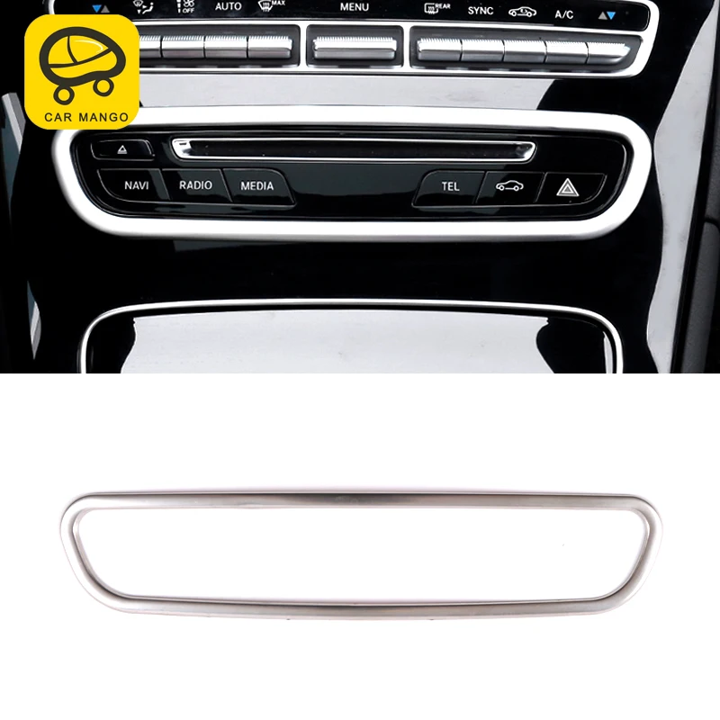 CarManGo для Mercedes Benz GLC 2016 2019 автомобильный Стайлинг CD проигрыватель Панель рамка