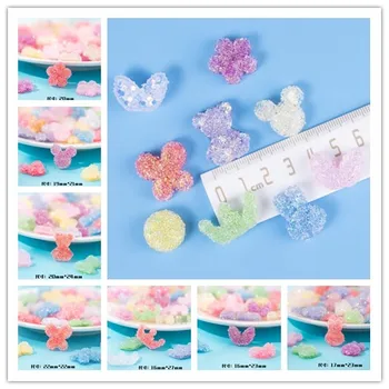 

Kawaii Rabbit ears,flowers,butterflies,crowns Flat back Resin Cabochons DIY Scrapbooking Decoration Craft Hair Bows Center