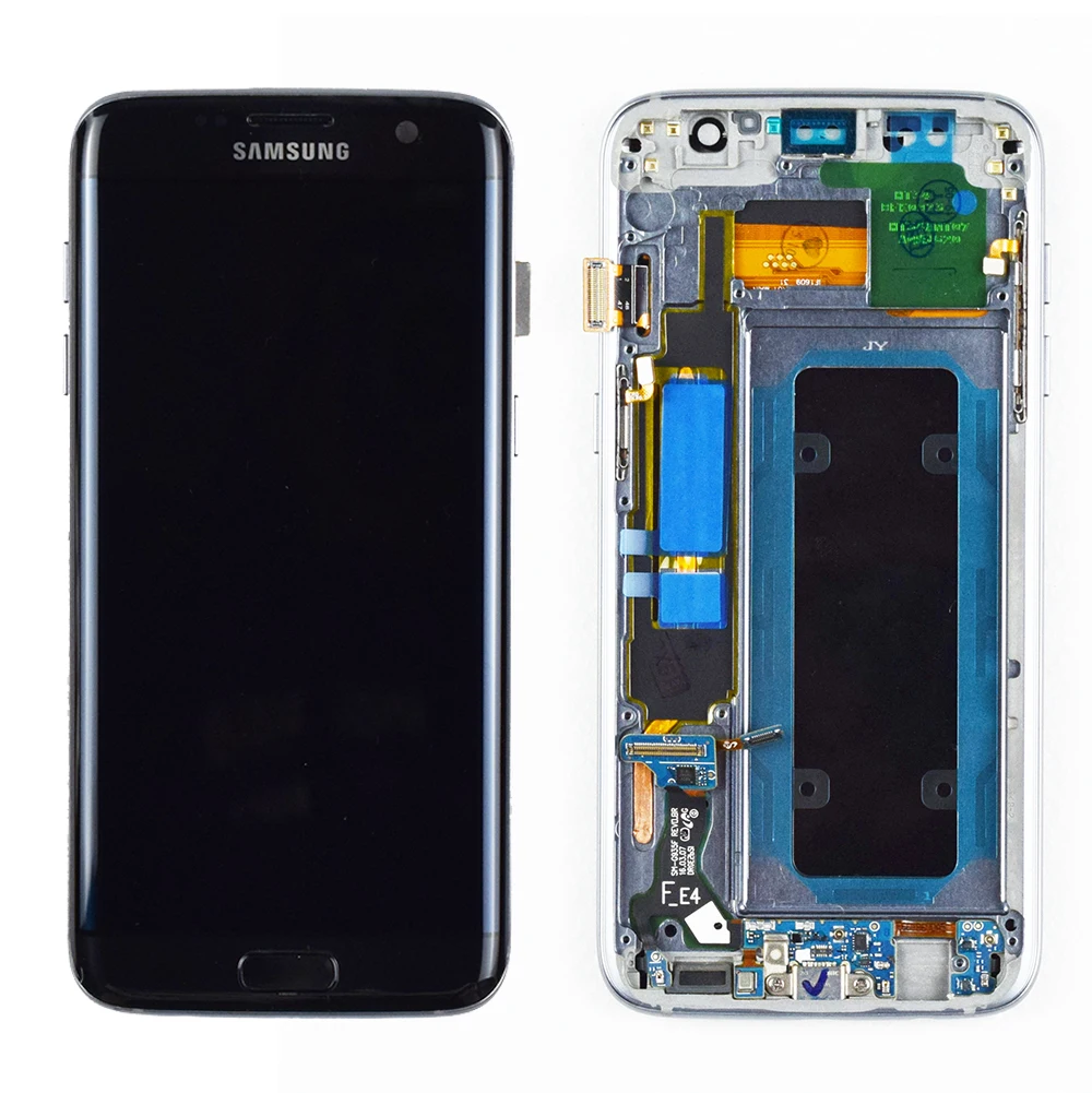 5,5 ''Супер AMOLED ЖК-дисплей с рамкой для SAMSUNG Galaxy s7 edge G935 G935F сенсорный экран дигитайзер дисплей+ Сервисный пакет