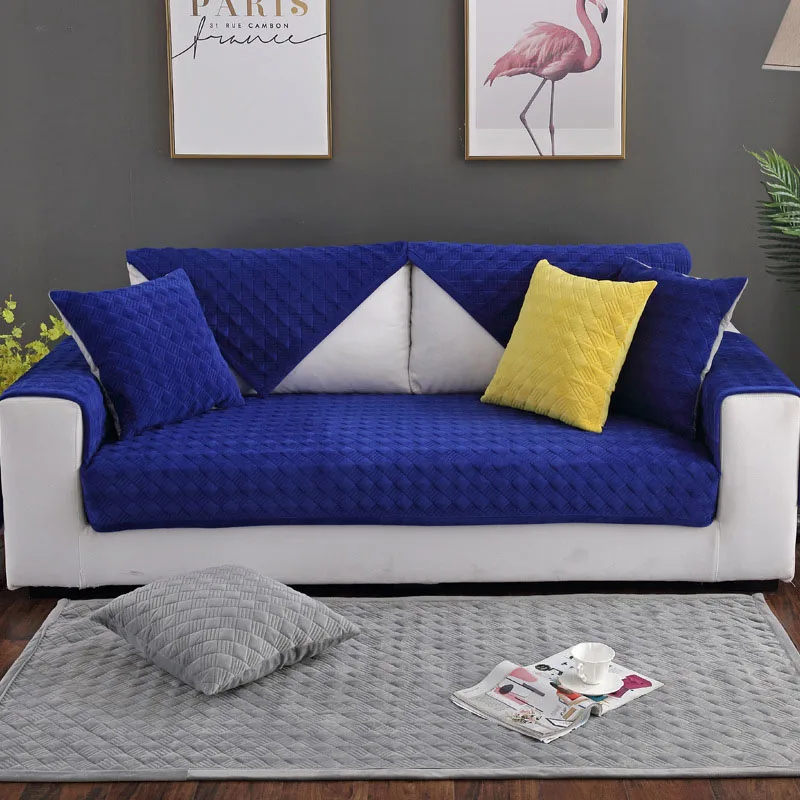 Sofa Cover Resistant Slipcover Seat European Style Couch Cover Velvet Polyester Fiber Sofa Cover Sofa Towel for Living Room