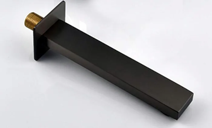 Description Picture 6 of itemBlack Wall Mounted Bathroom Basin Sink Faucet Waterfall Bathtub Single Handle Solid Brass Hot & Cold Mixer Tap