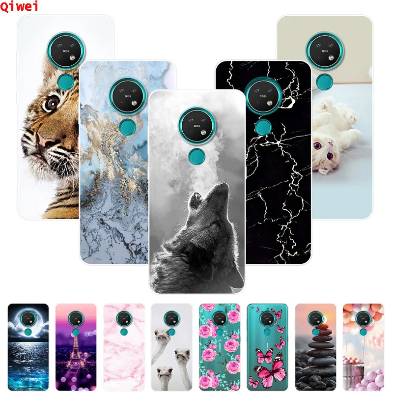 Для Nokia 7 2 чехол Funda для 2019 TA 1196 1181 1178 1193 Чехол Мягкий силиконовый из ТПУ Nokia7.2