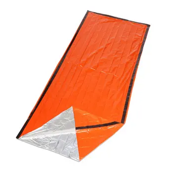 

200*91cm Outdoor Emergency Sleeping Bag PE Aluminum Film Mat First Aid Tent Insulation Mat Sunscreen Reflective Cushion