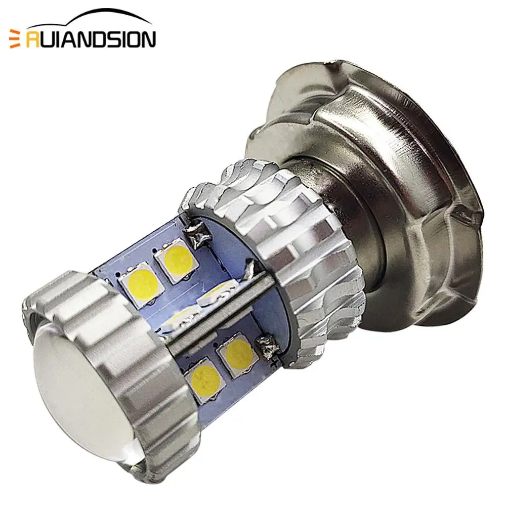 

1Pcs 8W P26S LED Motorcycle Headlight White 6000K 3030 20SMD Bulb 600LM Bike Scooter Moto LED HeadLamp 10-30V No-polarity