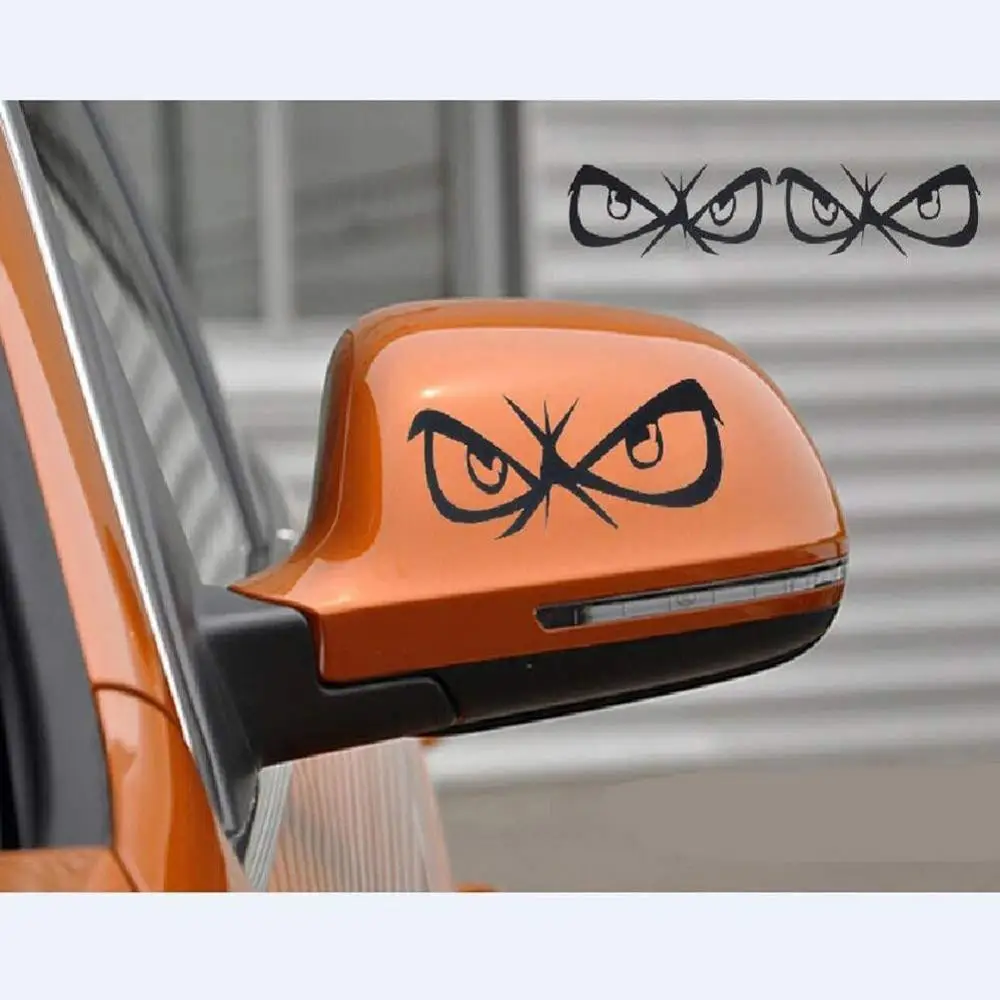 

Animated eyes car rearview mirror stickers cute cartoon sticker for car or home decoration
