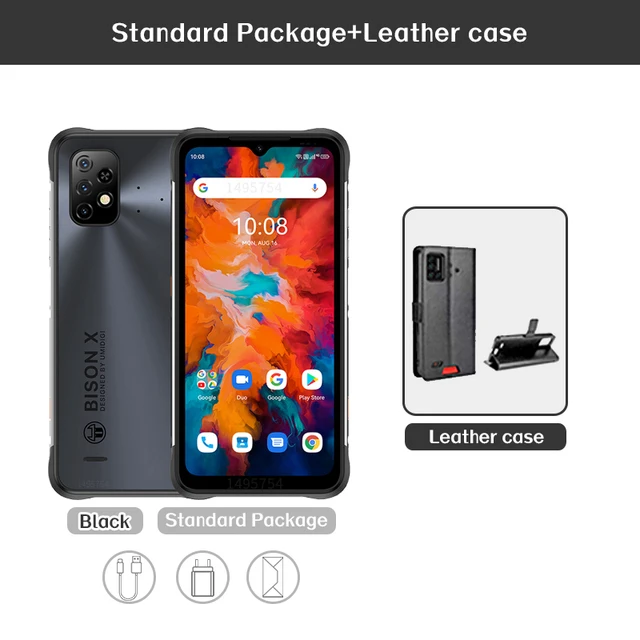 [24H Shipping]UMIDIGI Bison X10 4GB+64GB NFC IP68 & IP69K P60 Octa Core 6.53"HD+ Helio 20MP Triple Camera 6150mAh Smartphone umidigi latest phone UMIDIGI