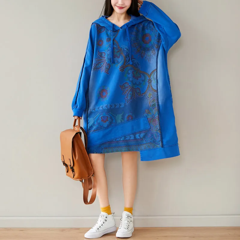 Hooded Cotton Sweatshirt Dress 6