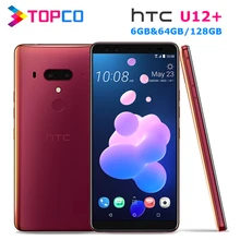Разблокированный мобильный телефон htc U12+, 4G, Android, четыре ядра, 6,0 дюйма, две фронтальные камеры, 6 ГБ ram, 64 ГБ/128 ГБ rom, отпечаток пальца, NFC