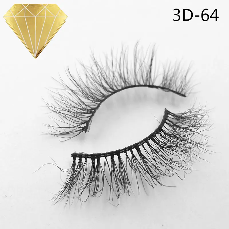 Iflovedekd полная распродажа накладных ресниц лучшее качество 3d норковые ресницы, фирменная торговая марка сибирская норка ресницы - Цвет: 3D-64