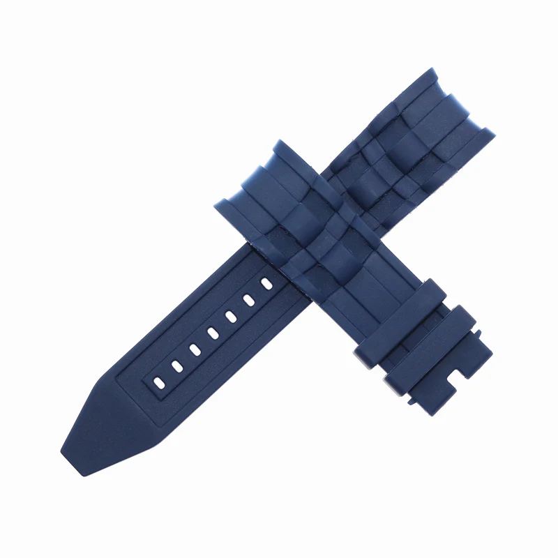 dark blue Аксессуары для часов Силиконовый ремешок для Inverta мужской водонепроницаемый резиновый ремень 26 мм - Цвет ремешка: dark blue