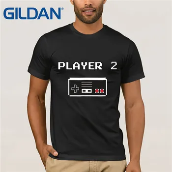 

Player 1 Buddy Retro Style Video Game T Shirt Old School 2020 Summer Men's Short Sleeve T-Shirt