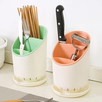 

1 piece multi-function detachable plastic drain chopstick holder household chopstick cage kitchen tableware storage rack