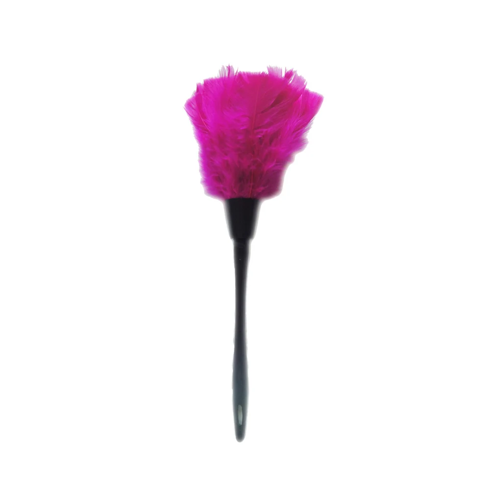 rose red 1 шт. мягкий Пыльник из перьев индейки антистатические пыли Щетки для удаления пыли автомобиля вентилятор средство для чистки мебели Бытовая щетка для пыли дома чистящие средства - Цвет: rose red