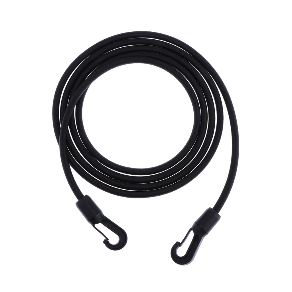 1 Piece 8mm Elastic Fixed Bungee Cord Strong Durable Heavy Duty Bungie Strap Outdoor Equipment Accessories with Carabiner Hook