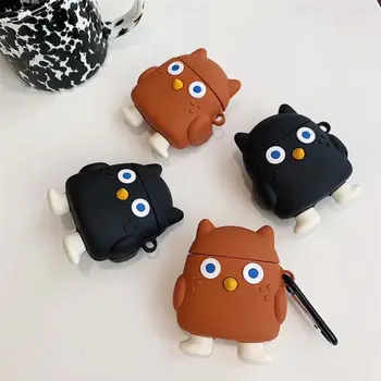 

Owl Couple Style Protective Case Silicone Cover for Airpods 1/2 Charging Box Kit