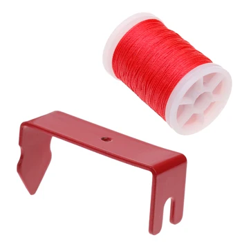 

120m Fiber Bow String Serving Thread+Peep Sight Install Bow String Separator Peep Sight Silencer Install Tool Archery Accessory