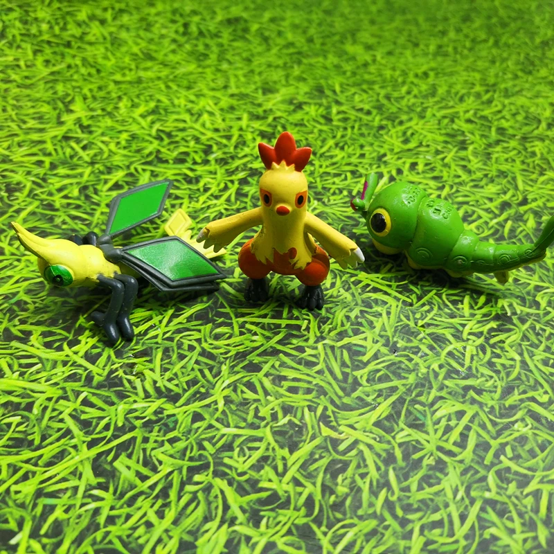 Poekmon Combusken Caterpie Action Figure Movie &amp TV PVC Model Toy Collect Ornaments | Игрушки и хобби