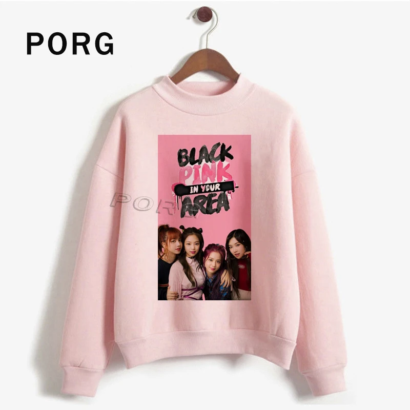 Blackpink Fans негабаритный Feminism корейский женский Sudaderas брелок для ключей в стиле ретро свитер Эстетическая Женская мода толстовки осень