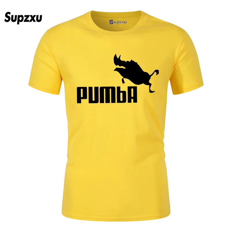 Забавные футболки homme Pumba для мужчин и женщин крутая футболка из 100% хлопка милые