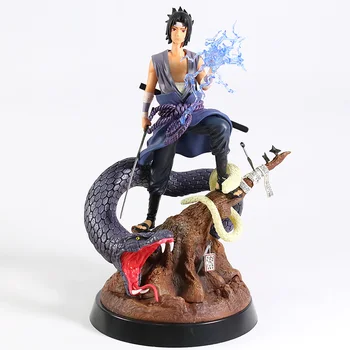 

Naruto Shippuden Uchiha Sasuke with Aoda GK Statue PVC Figure Collectible Model Toy