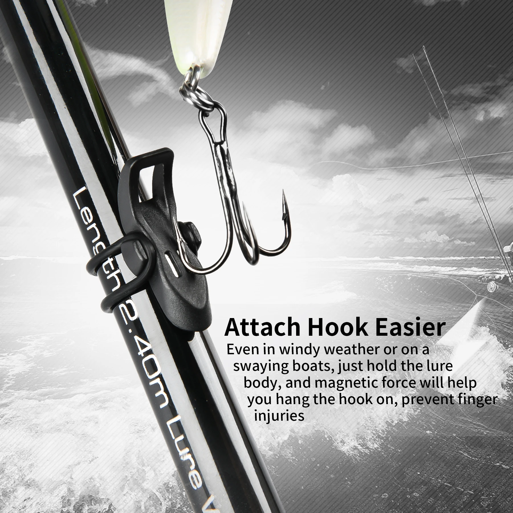 Fishing Hook Keeper Holder Lures Hooks Bait Safe Keeping for