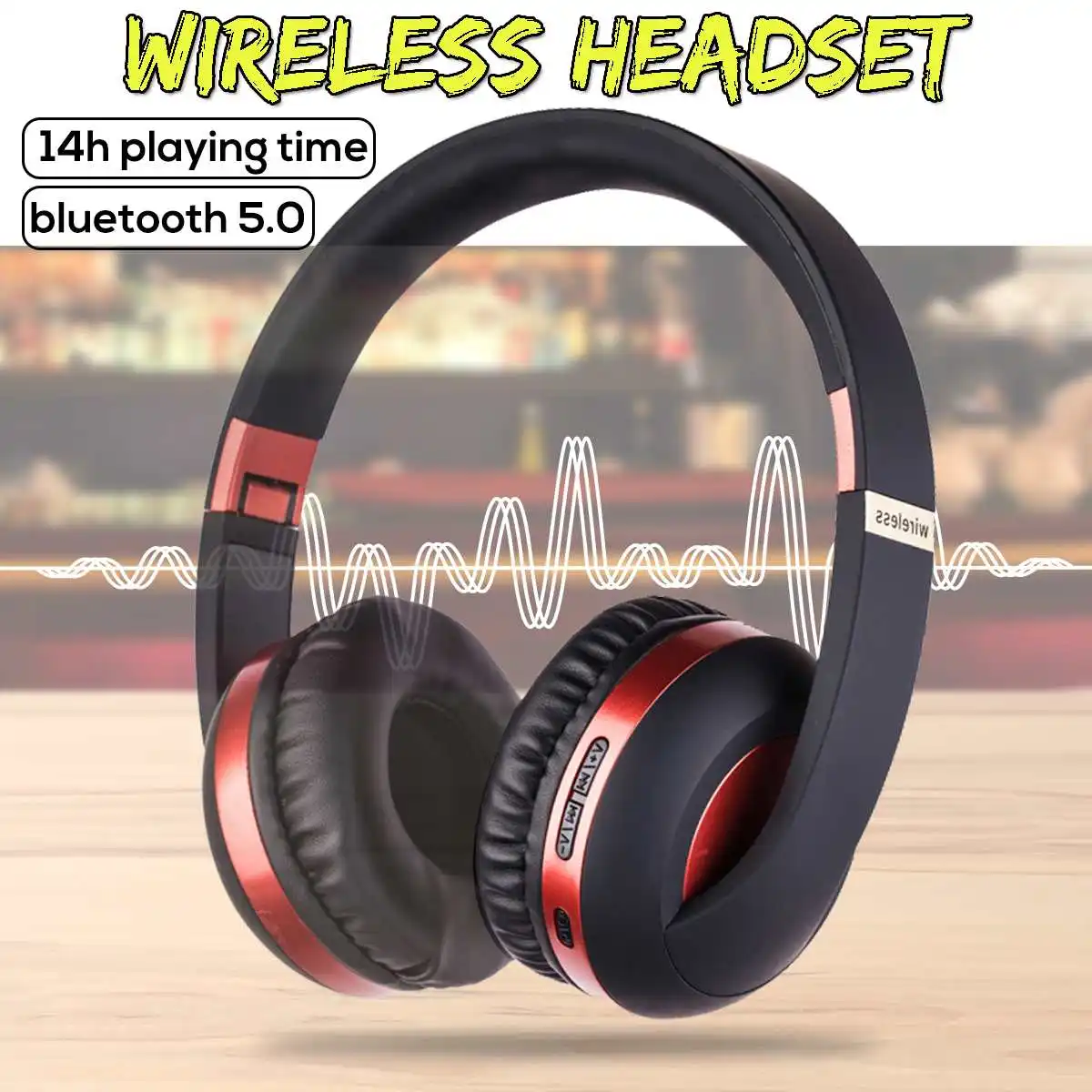 Bluetooth 5,0, беспроводные наушники, наушники 40 мм, динамический глубокий бас, 14 часов, гарнитура для Xiaomi