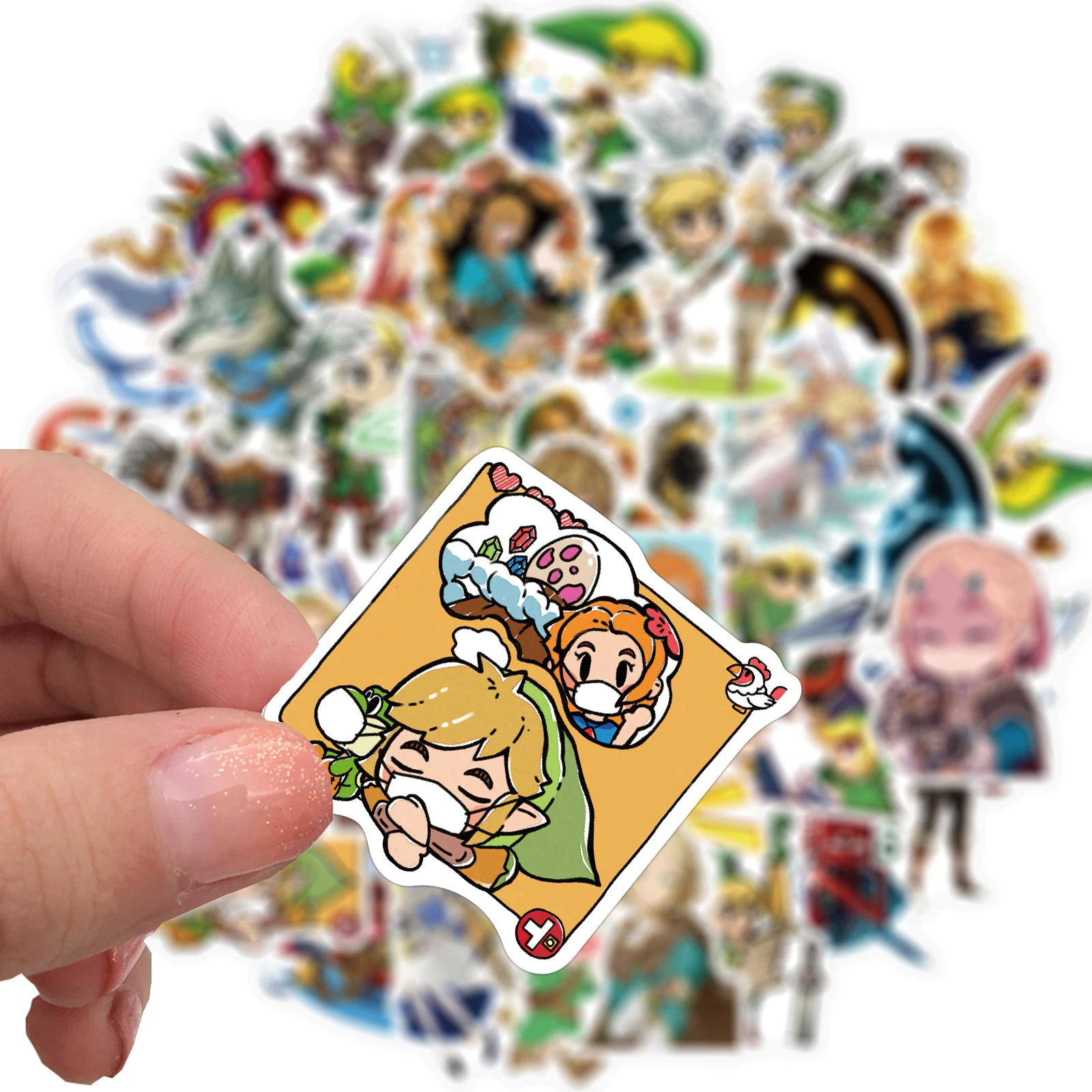 10/30/50PCS Game Zelda Graffiti Stickers Car Motorcycle Travel Luggage Guitar Waterproof Cartoon Stickers Decal Joke Toy Gift cartoon stickers graffiti stickers car sticker decal