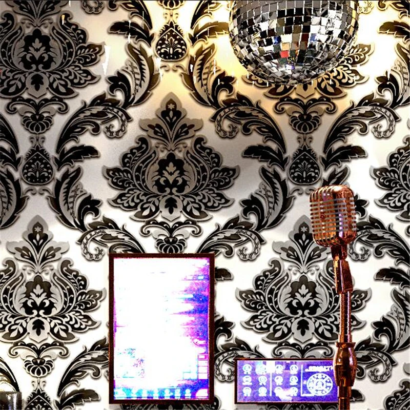 Beibehang Ktv karaoke flash wall cloth 3d reflective special bar creative theme box net coffee background wall paper