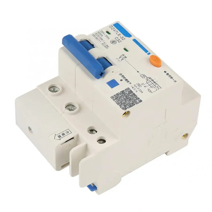 DZ47LE-32 2P+ N C63 RCCB Выключатель остаточного тока 230V 32A 30mA выключатель воздуха