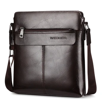 

Weysfor Vogue Men's Leather Satchels Bag Crossbody Bags for Men Business Briefcase Messenger Shoulder Bags Male Handbags