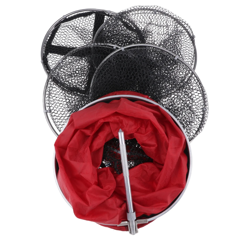 5 Layers Folding Fishing Net Wire Basket Fishing Tackle Cage Fish Storage Net Fishing Equipment with Storage Bag 2m 2.5m