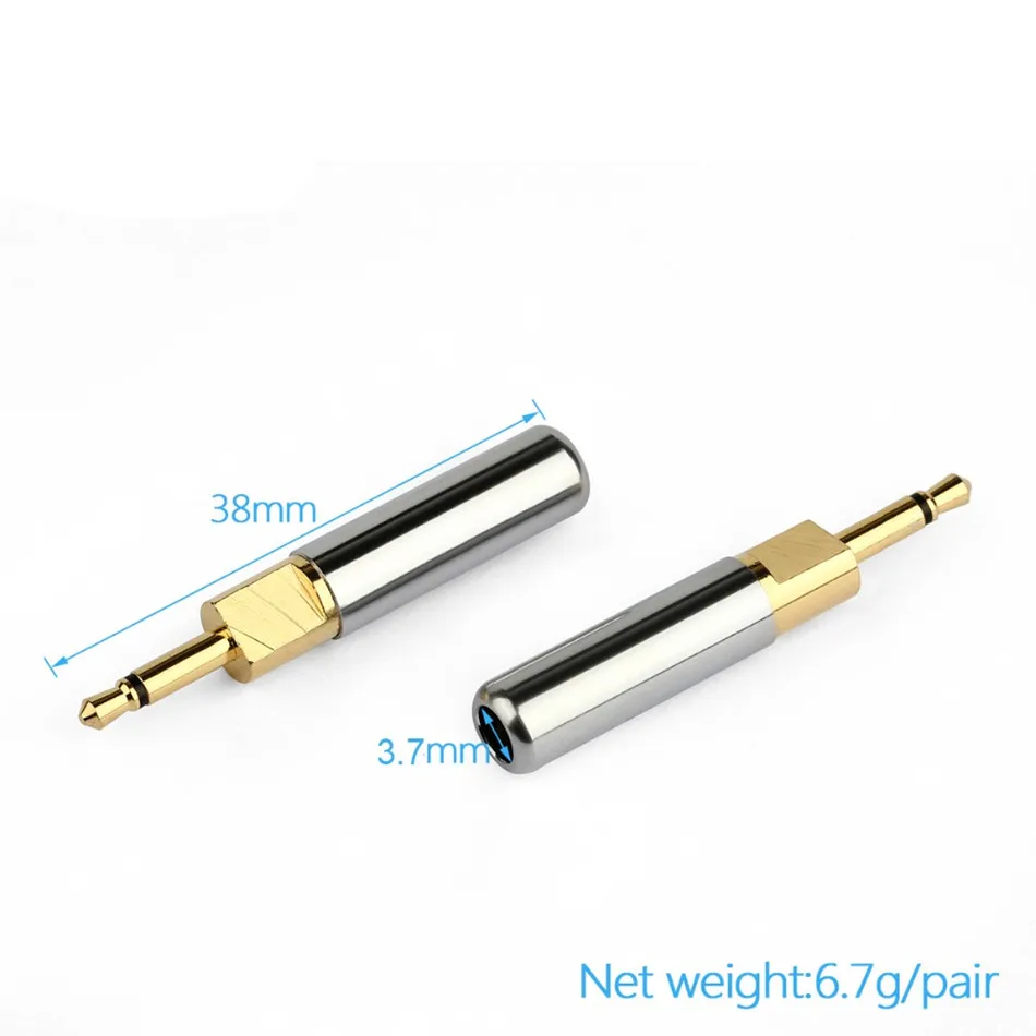 5pairs HiFi Headphone HD700 Audio Jack 2 5mm Plug 2 Pole Mini Jack Adapter For HD700 HE400i Repair Solder Wire Connector